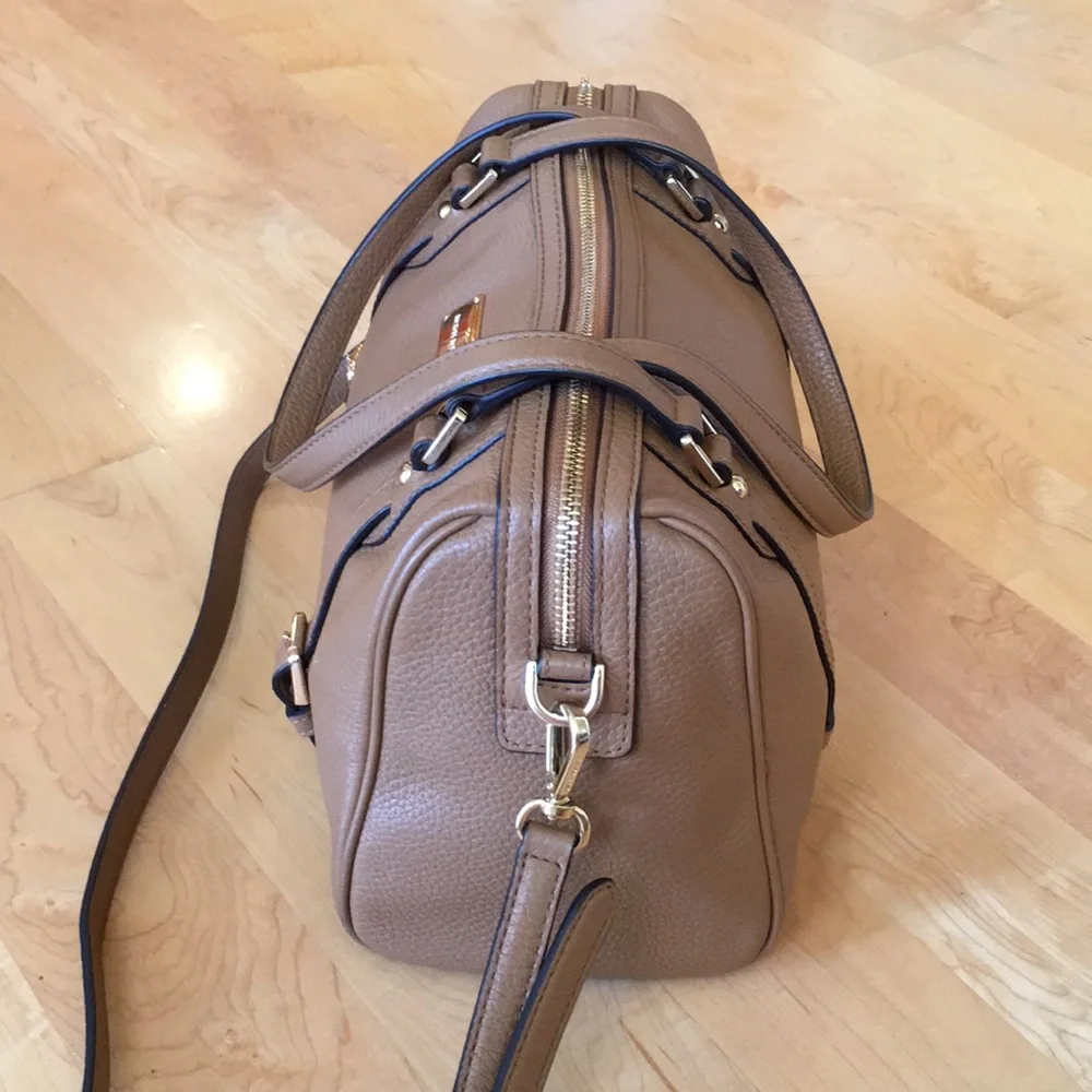 MICHAEL MICHAEL KORS Bedford Legacy Pebbled Leather Duffle Satchel